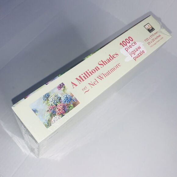 Puzzle Jigsaw Nel Whatmore A Million Shades 1000 Piece 29 x 20 Hydrangeas NEW - Picture 9 of 13